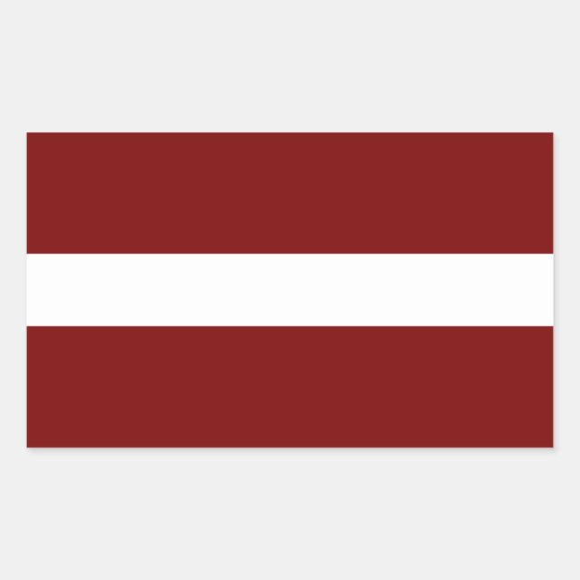 Latvia Rectangular Sticker (Front)
