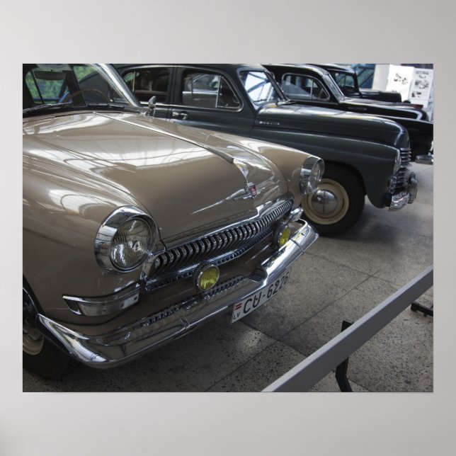 Latvia, Riga, Riga Motor Museum, 1960s Poster (Front)