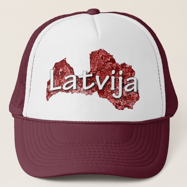 Latvia Trucker Hat (Front)