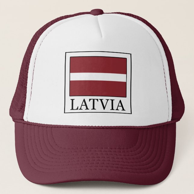 Latvia Trucker Hat (Front)
