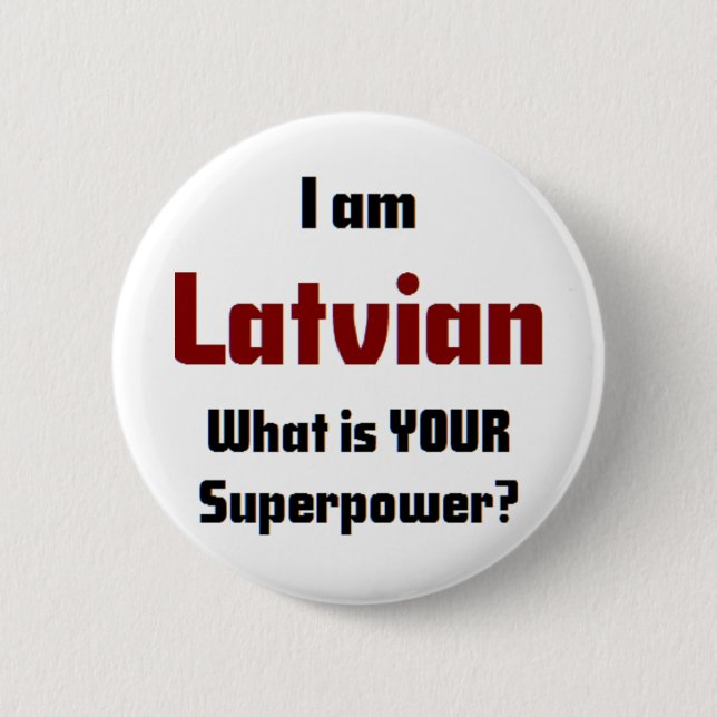 latvian 6 cm round badge (Front)
