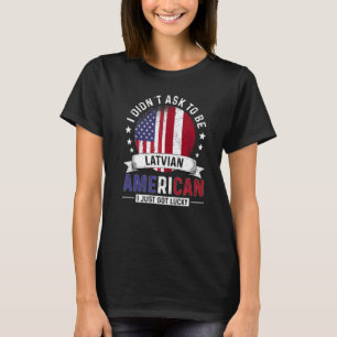 Latvian American Countries Flags Pride Country Lat T-Shirt