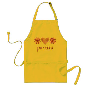 Latvian apron with heart