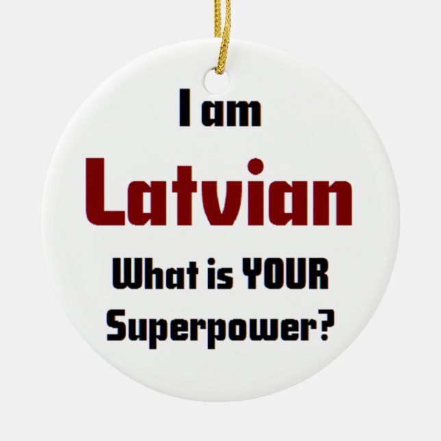 latvian ceramic tree decoration (Front)