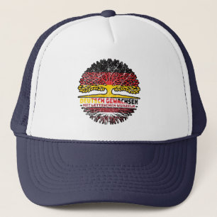 Latvian Deutsch Baum Wurzel Trucker Hat
