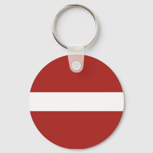 Latvian Flag Key Ring