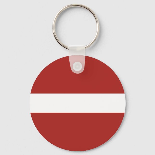 Latvian Flag Key Ring (Front)