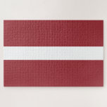 Latvian Flag (Latvia) Jigsaw Puzzle<br><div class="desc">This design features the national flag of Lativa (officially known as the Republic of Latvia), which is a country in the Baltic region of Northern Europe. Lativa is bordered by Estonia to the north, Lithuania to the south, Russia to the east and Belarus to the southeast; it also shares a...</div>