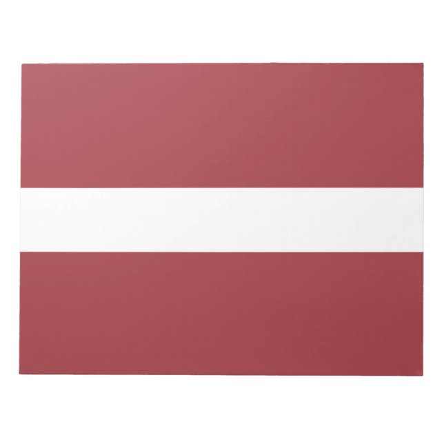 Latvian Flag (Latvia) Notepad (Front)