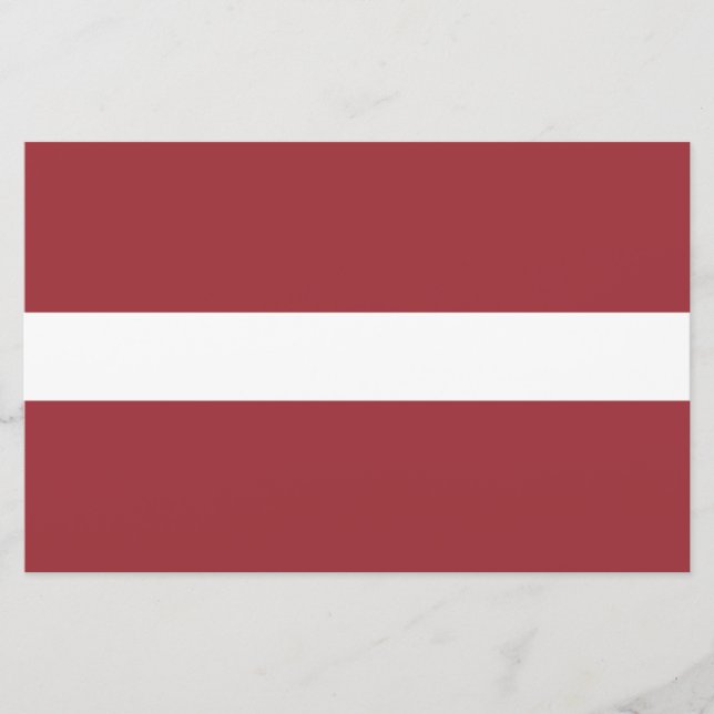 Latvian Flag (Latvia) Stationery (Front)