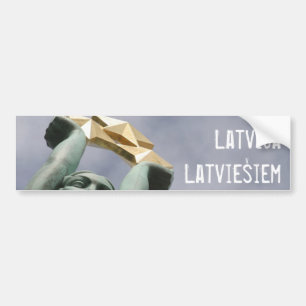 Latvian freedom bumper sticker