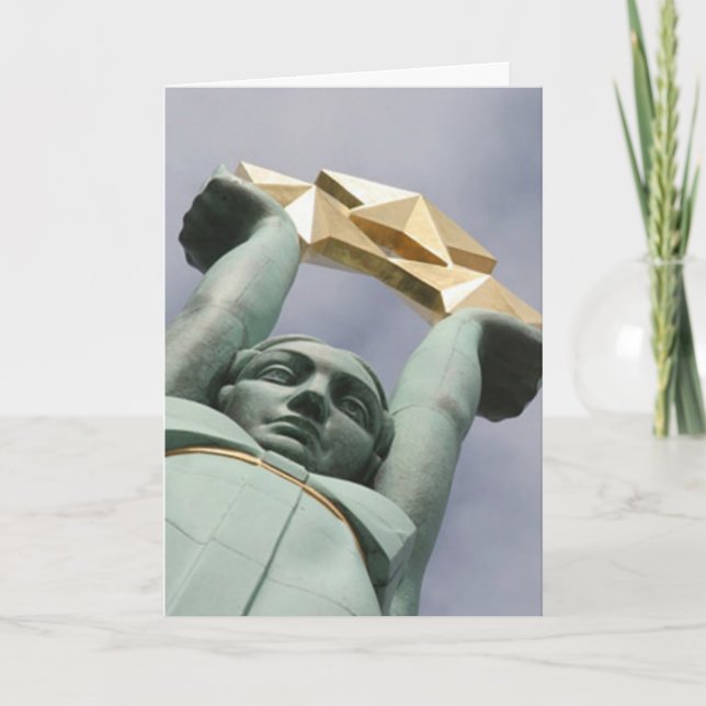 Latvian freedom monument card (Front)