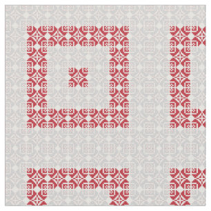 Latvian Morning SUN geometric pattern I Fabric