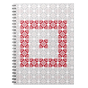 Latvian Morning SUN geometric pattern I Notebook