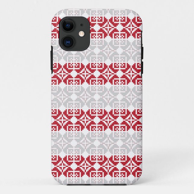 Latvian Morning SUN geometric pattern II Case-Mate iPhone Case (Back)