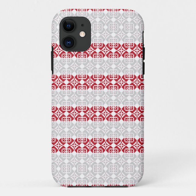 Latvian Morning SUN geometric pattern II Case-Mate iPhone Case (Back)