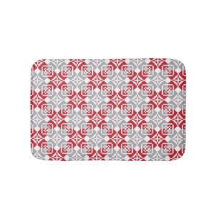 Latvian Morning SUN geometric pattern III Bath Mat