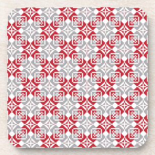 Latvian Morning SUN geometric pattern III Coaster