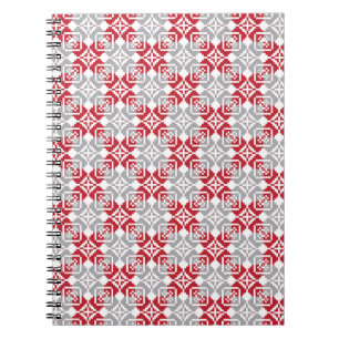 Latvian Morning SUN geometric pattern III Spiral Notebook