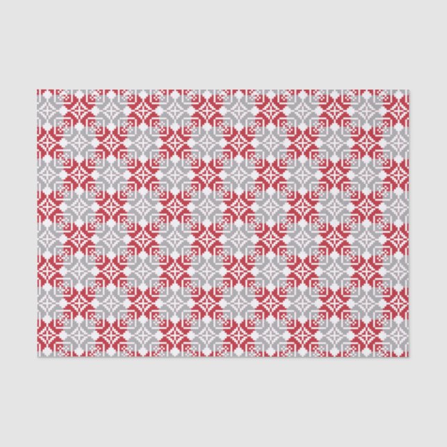 Latvian Morning SUN geometric pattern III Tissue Paper (Front)