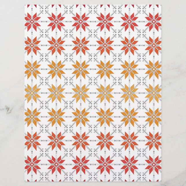 Latvian Morning SUN geometric pattern IV (Front)