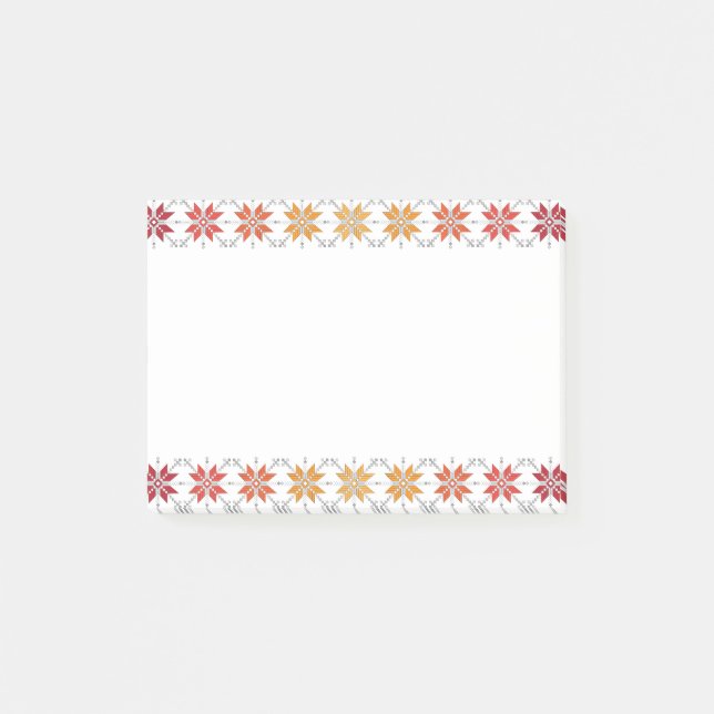 Latvian Morning SUN geometric pattern IV Post-it Notes (Front)