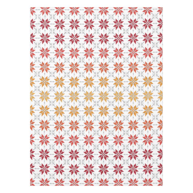 Latvian Morning SUN geometric pattern IV Tablecloth (Front)