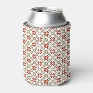 Latvian Morning SUN geometric pattern IX Can Cooler