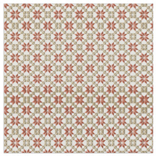 Latvian Morning SUN geometric pattern IX Fabric