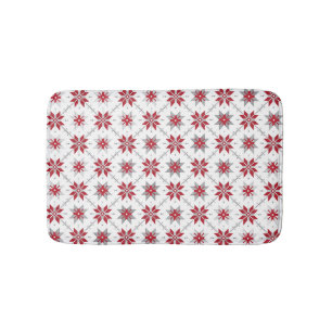 Latvian Morning SUN geometric pattern V Bath Mat