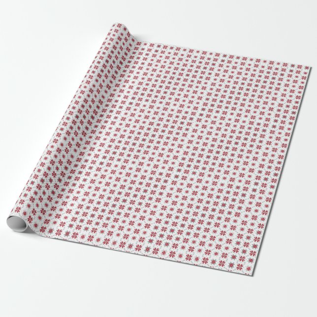 Latvian Morning SUN geometric pattern V Wrapping Paper (Unrolled)