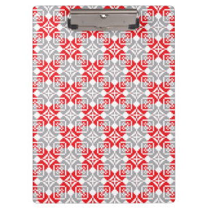 Latvian Morning SUN geometric pattern VI Clipboard