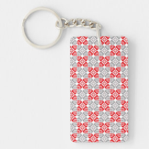 Latvian Morning SUN geometric pattern VI Key Ring