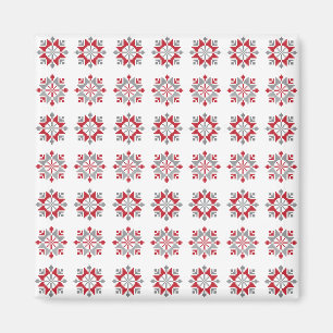 Latvian Morning SUN geometric pattern VII Magnet