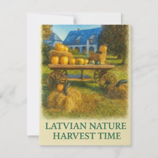 Latvian Nature – Harvest Time Postcard
