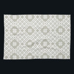 Latvian traditional continuous pattern cloth<br><div class="desc">Grey Latvian traditional ancient pattern</div>