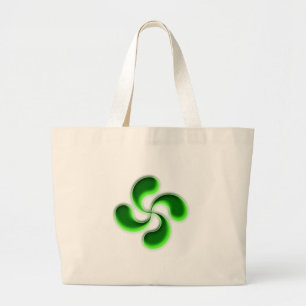 lauburu Basque cross basque CROSSes Large Tote Bag