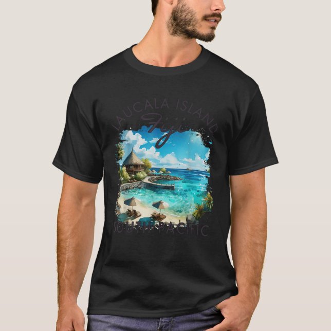 Laucala Island Fiji South Pacific Travel Trip Summ T-Shirt (Front)