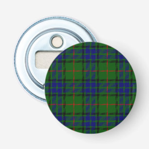 Lauder tartan blue green plaid bottle opener