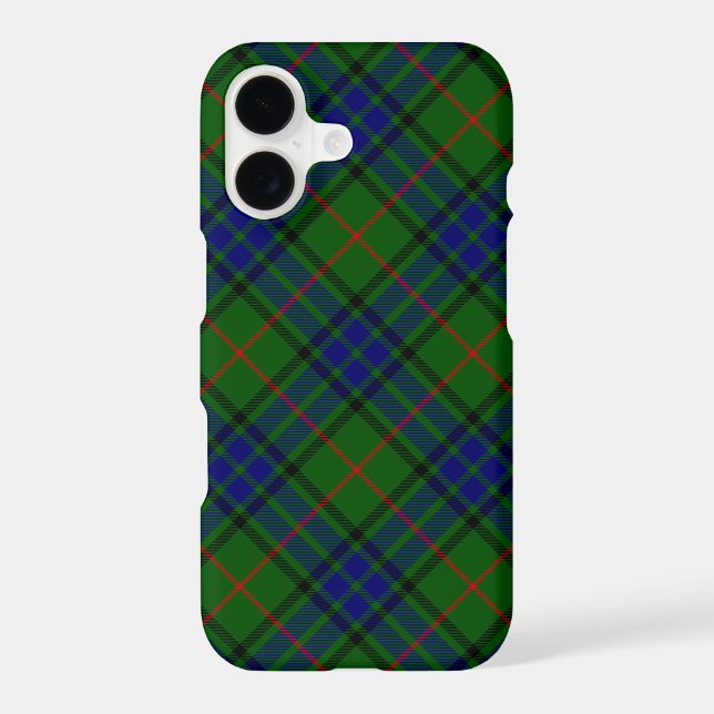 Lauder tartan blue green plaid iPhone case (Back)