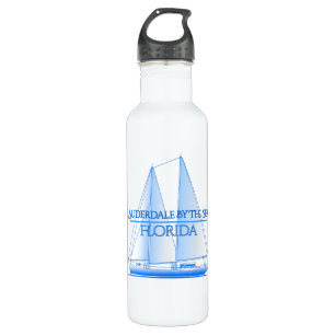 Lauderdale By The Sea Coastal Nautical Sailing Sai 710 Ml Water Bottle