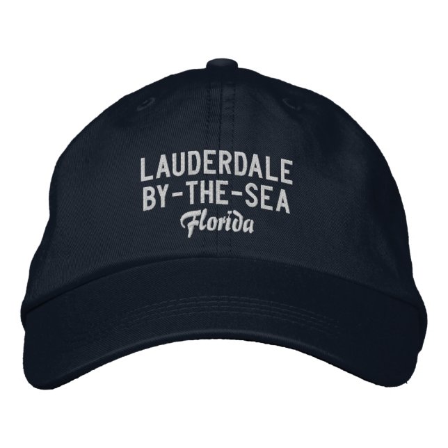 Lauderdale By-The-Sea Embroidered Hat (Front)