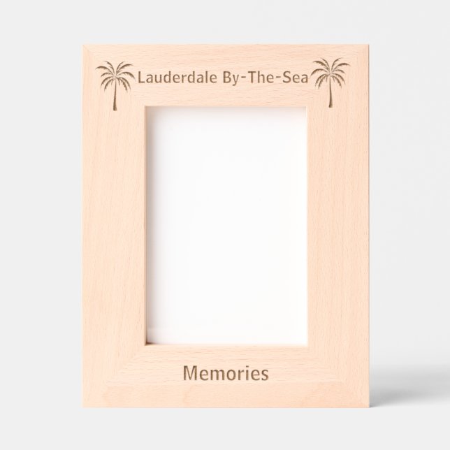 Lauderdale By-The-Sea Florida Laser Engraved frame (Front)