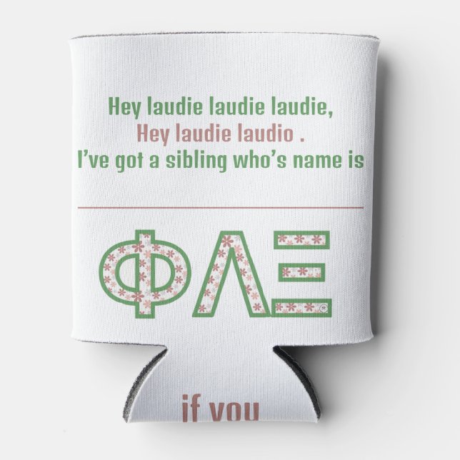 Laudie Laudie Can Cooler (Front)