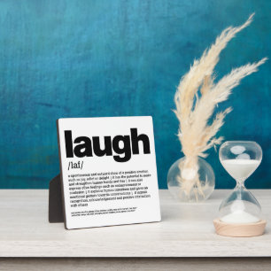 Laugh 2 plaque