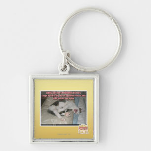 Laugh and the world laughs with you key ring
