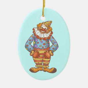 Laugh Clown Ceramic Tree Decoration