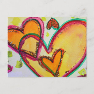 Laugh Hearts Connect Postcard
