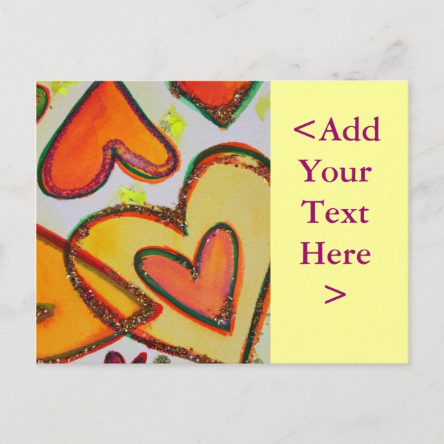 Laugh Hearts Crossing Postcard (Front)