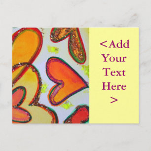Laugh Hearts Garden Postcard